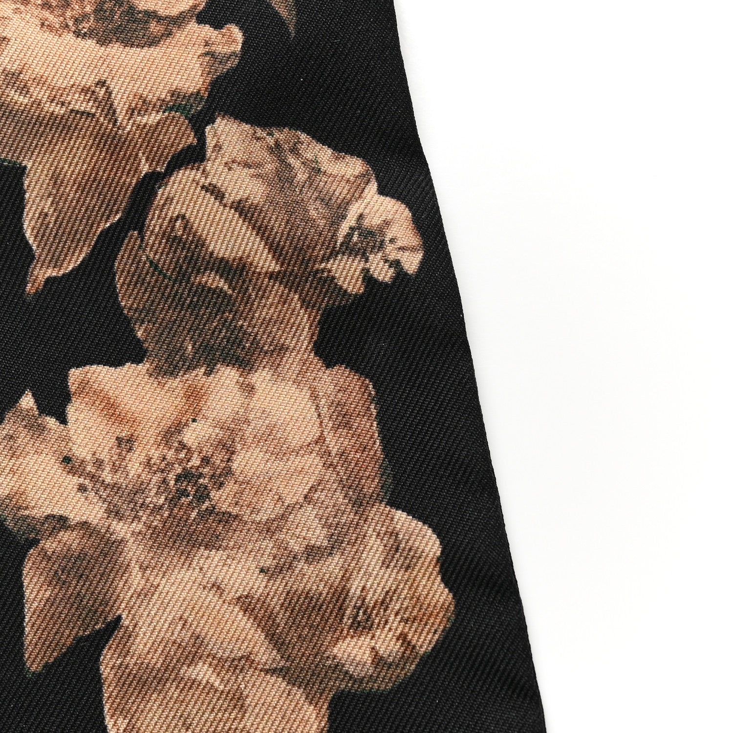 Christian Dior Silk Mitzah Scarf Black Beige 3 of 3