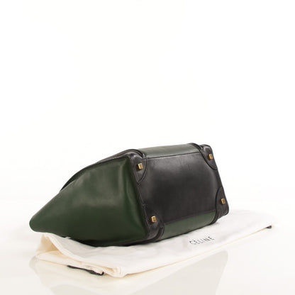 Celine Smooth Calfskin Mini Tri-Color Luggage Forest 4 of 8