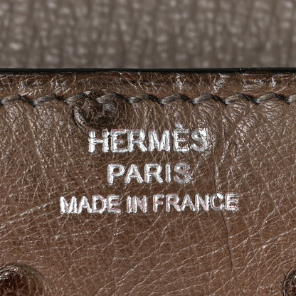 Hermes Ostrich Kelly Longue Wallet Gris Tourterelle 5 of 6