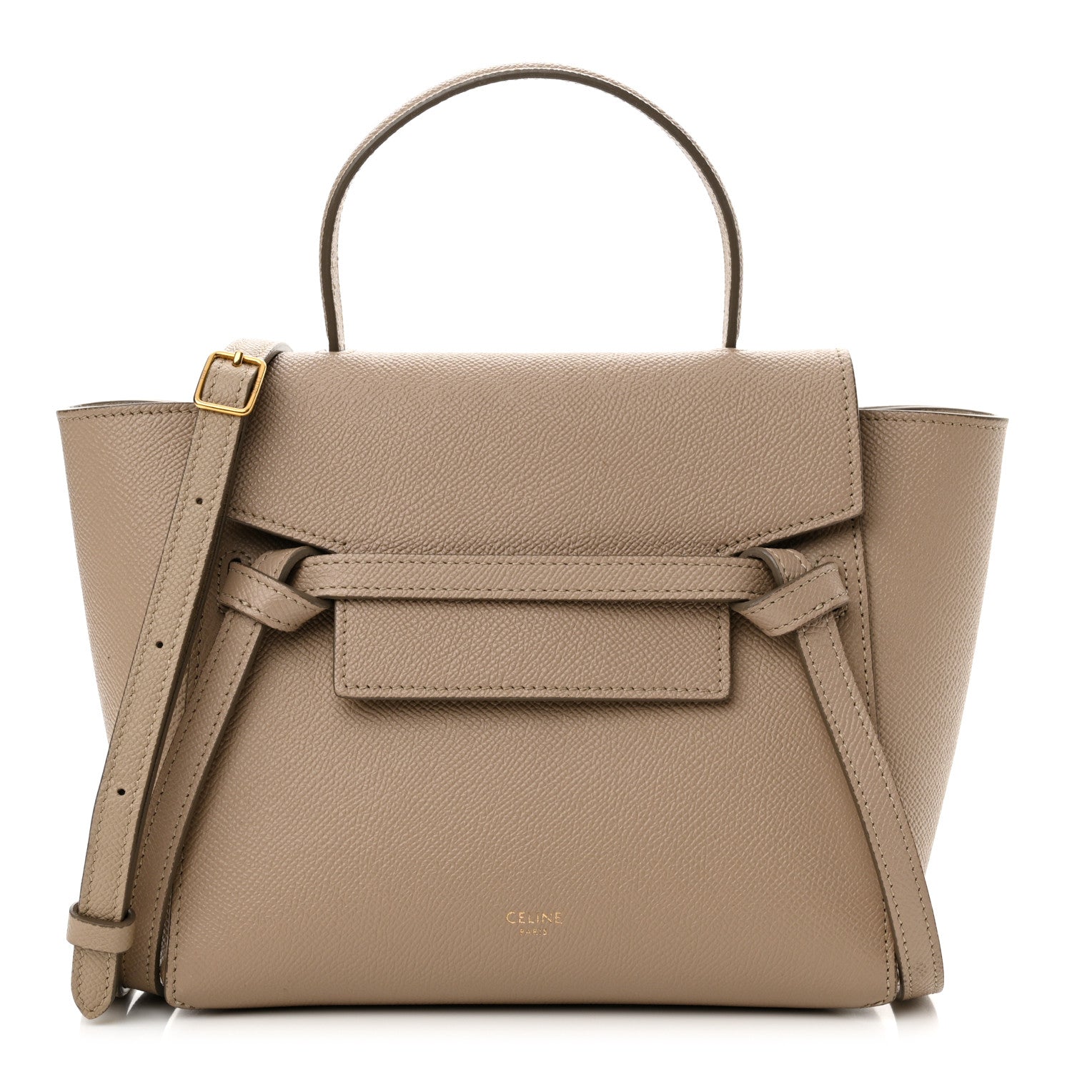 Celine Grained Calfskin Nano Belt Bag Light Taupe 1 of 11