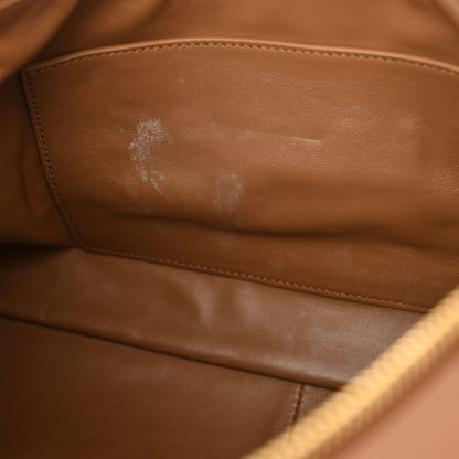 Prada Soft Calfskin Large Aimée Shoulder Bag Caramel 11 of 11