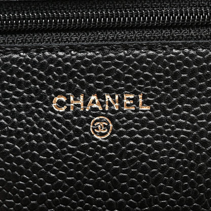 Chanel Caviar Quilted Wallet on Chain WOC Black 6 of 12