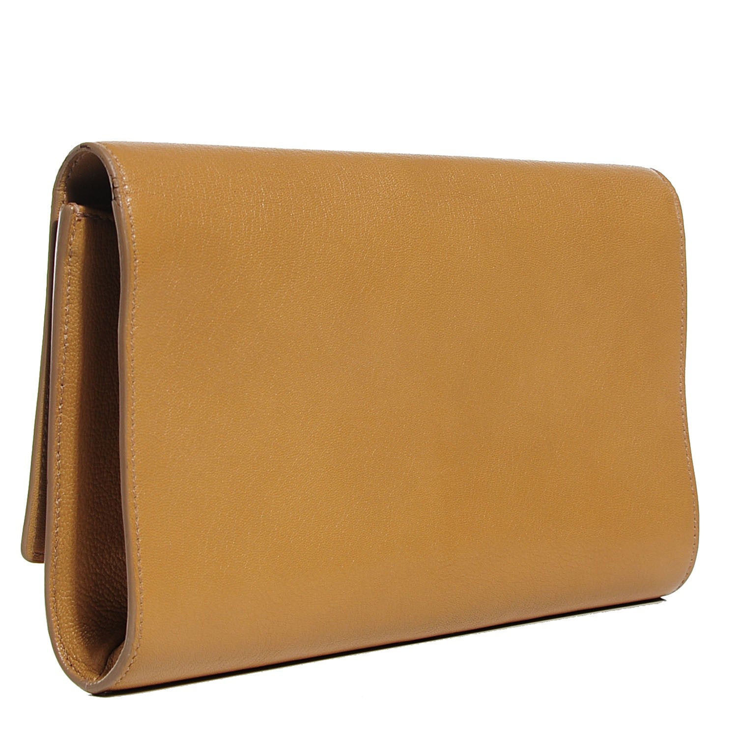 Saint Laurent Goatskin Large Belle De Jour Clutch Beige 3 of 7