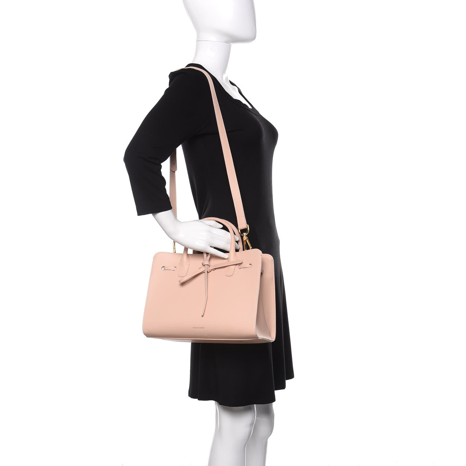 Mansur Gavriel Calfskin Mini Sun Bag Rosa 2 of 9