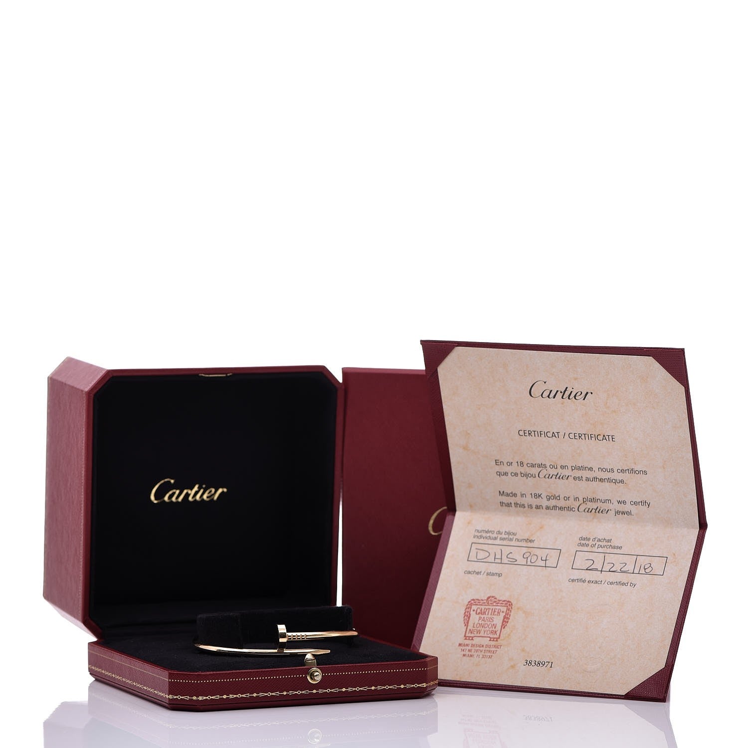 Cartier 18K Yellow Gold Juste Un Clou Bracelet 19 10 of 10