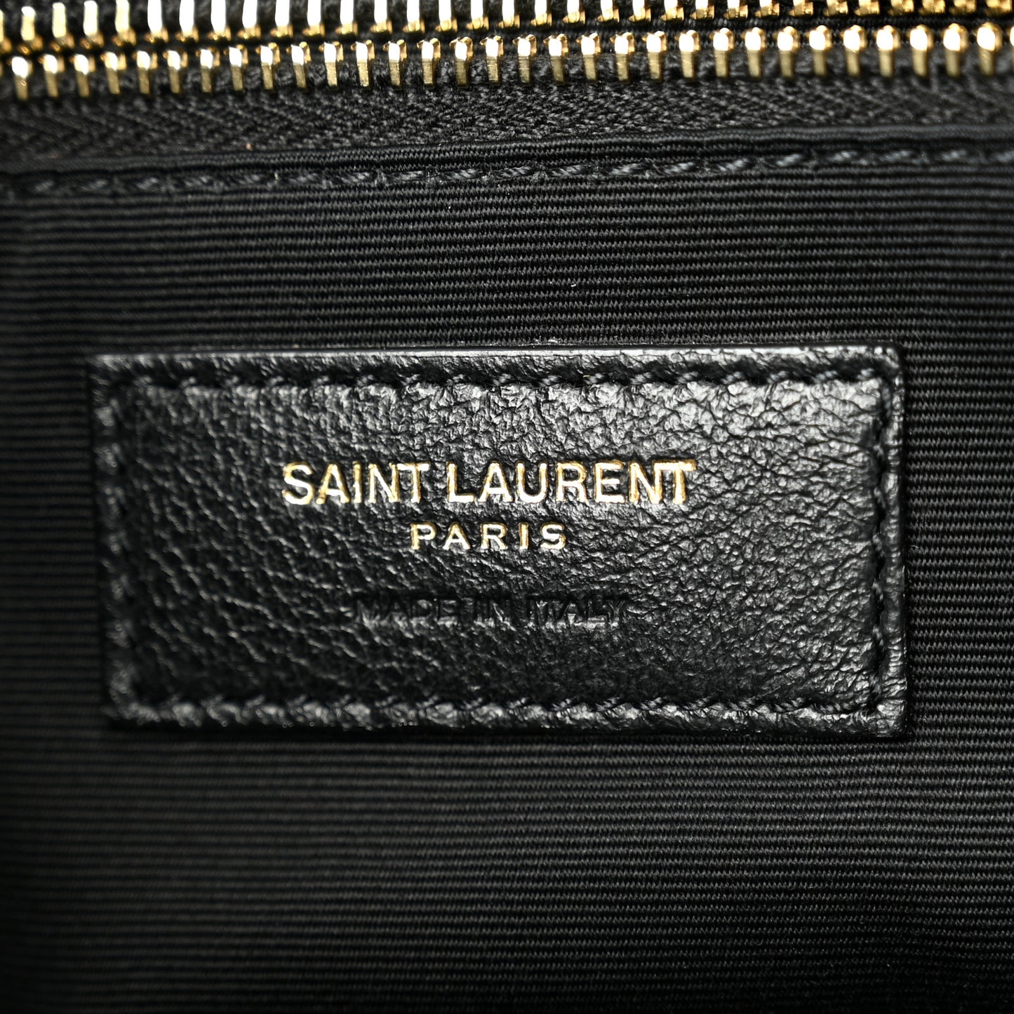 Crinkled Calfskin Matelasse Monogram Medium Niki Chain Satchel Black