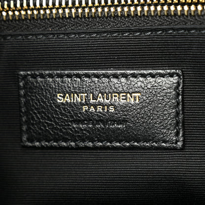 Saint Laurent Crinkled Calfskin Matelasse Monogram Medium Niki Chain Satchel Black 6 of 11