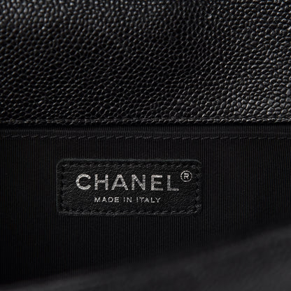 Chanel Caviar Quilted Medium Boy Flap Black 9 of 12