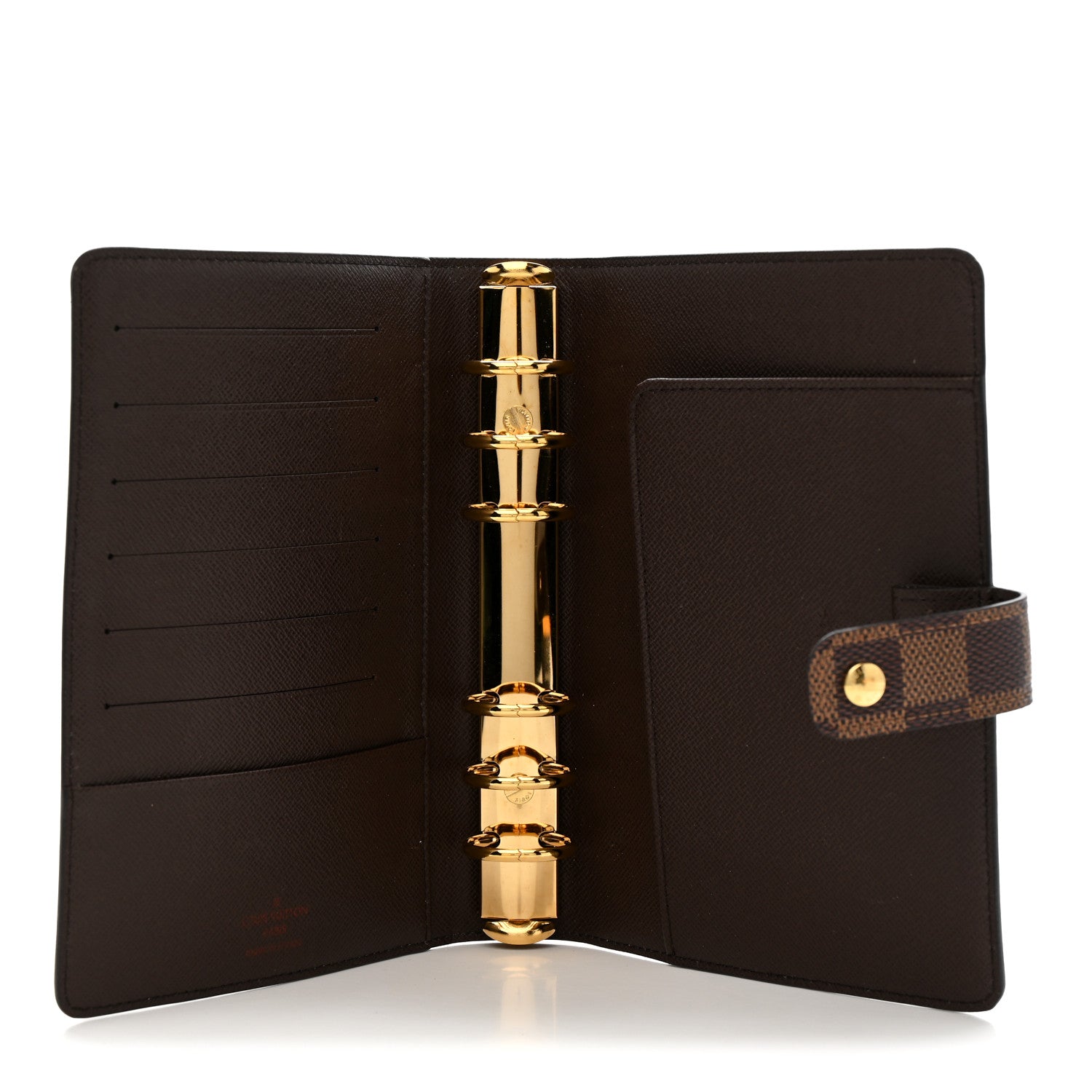 Louis Vuitton Damier Ebene Medium Ring Agenda Cover 5 of 9