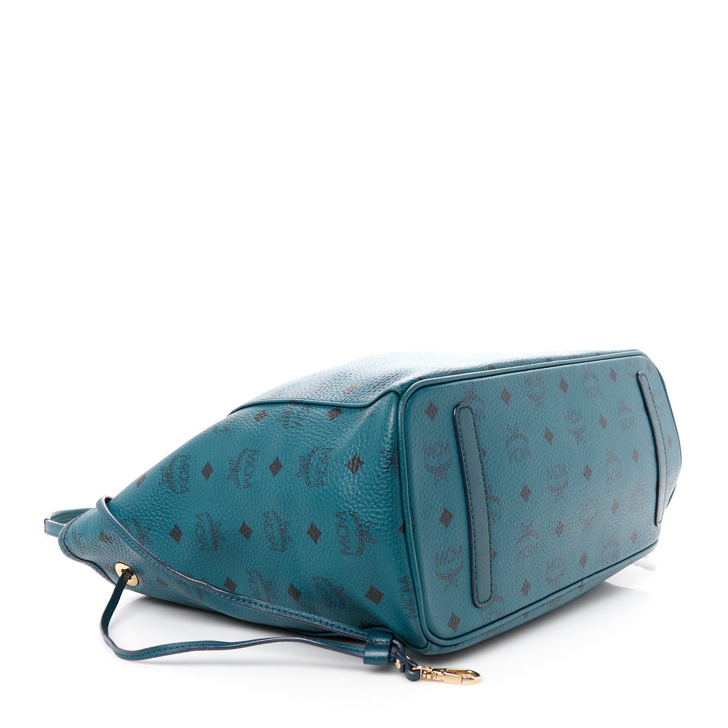 MCM Visetos Medium Project Reversible Shopper Tote Blue 7 of 21