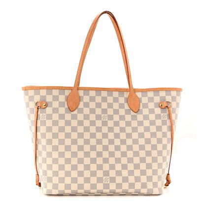 Louis Vuitton Damier Azur Neo Neverful lMM Rose Ballerine 1 of 11