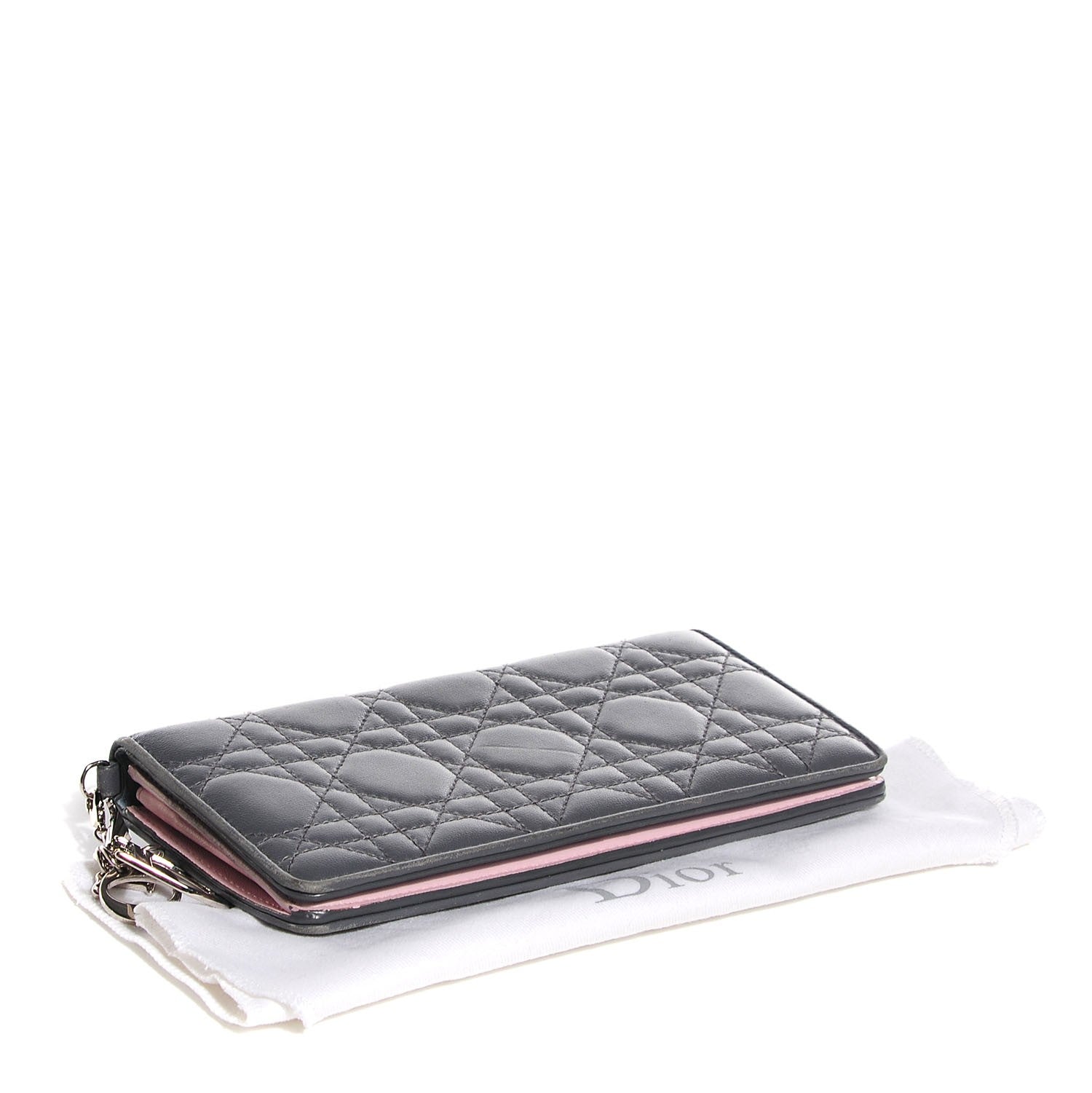 Christian Dior Lambskin Cannage Rendezvous Wallet 4 of 7