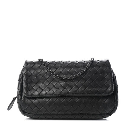 Bottega Veneta Nappa Intrecciato Small Chain Crossbody Black 1 of 10