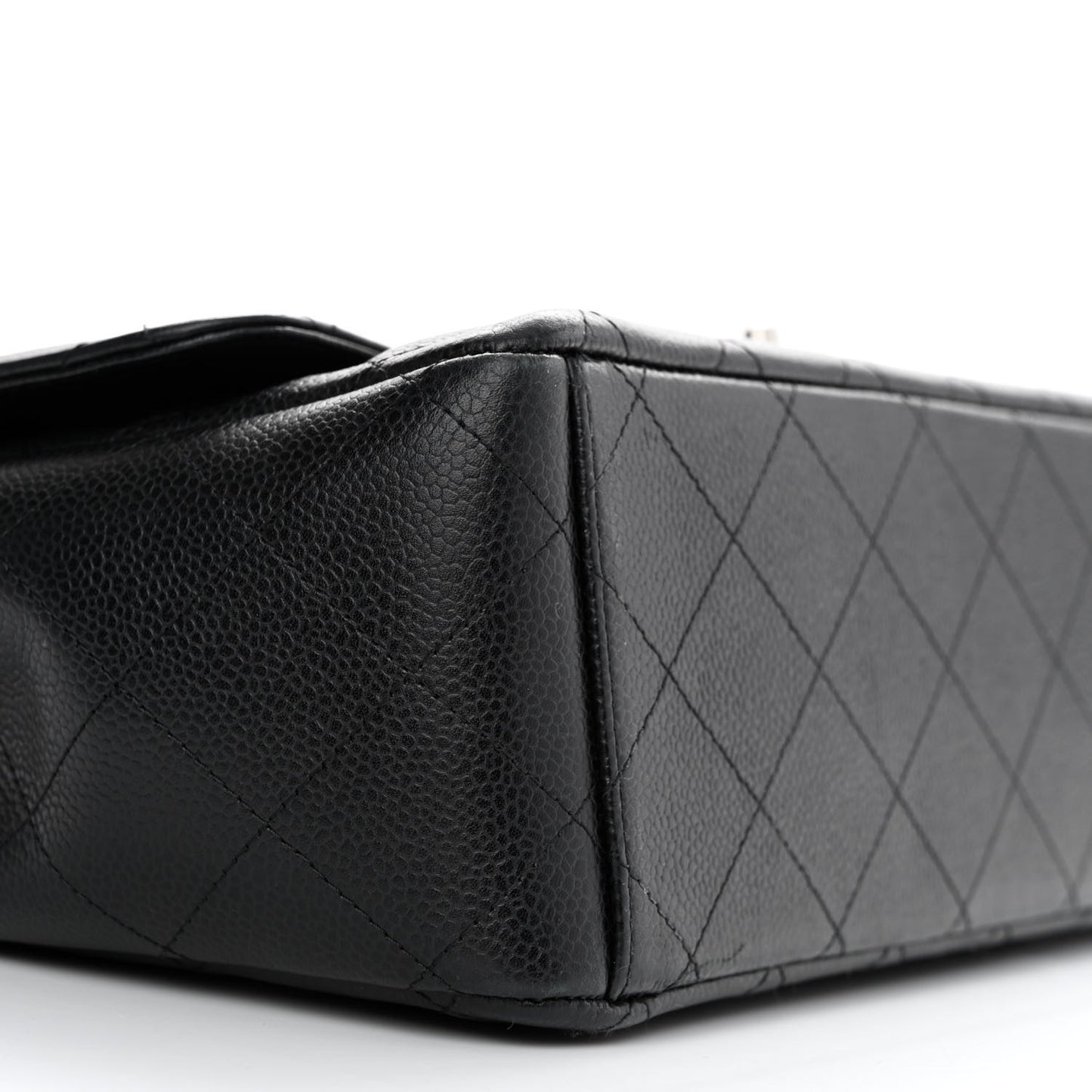 Caviar Quilted Maxi Double Flap Black