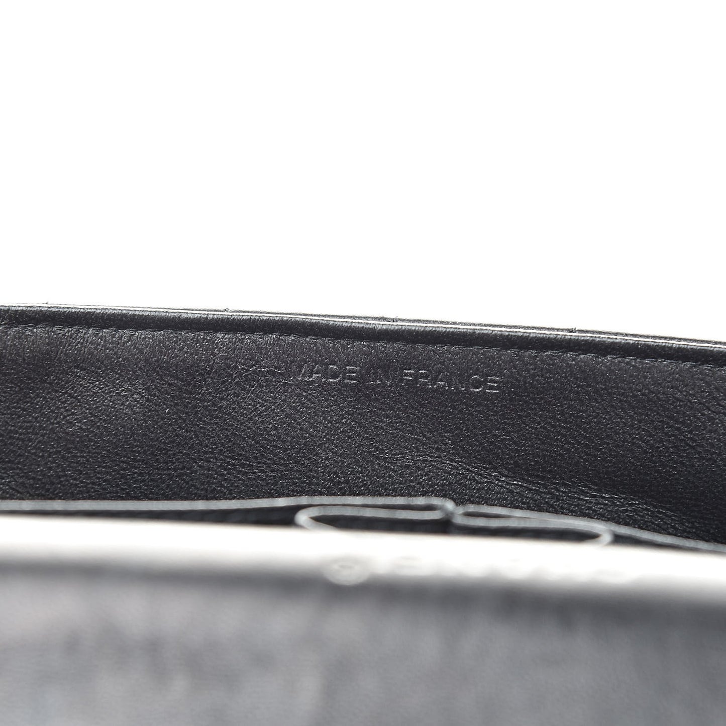 Lambskin East West Chocolate Bar Flap Black