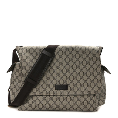 Gucci GG Plus Monogram Messenger Diaper Bag Dark Brown 1 of 14