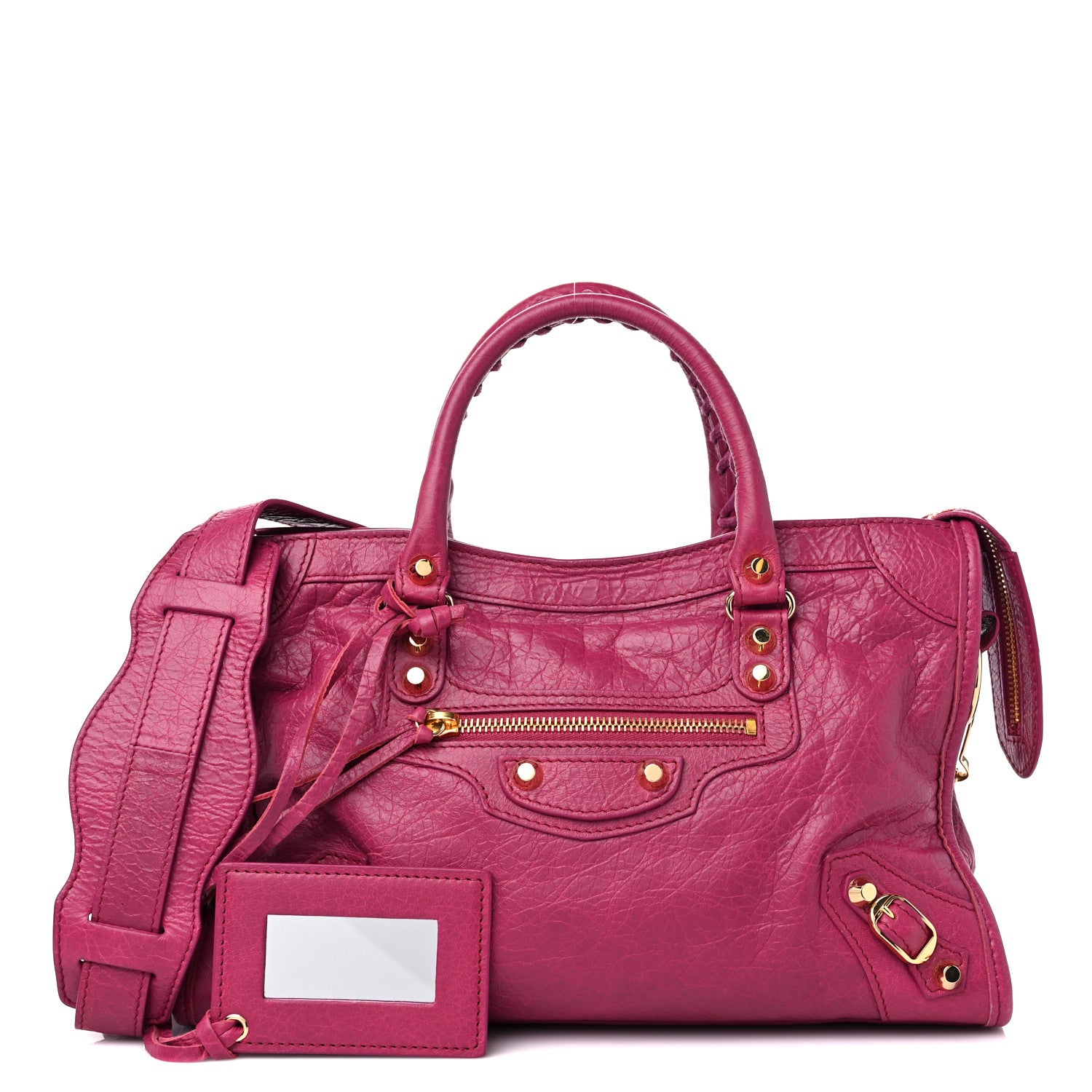 Balenciaga Agneau Classic Gold Hardware S City Rose Dahlia 1 of 10