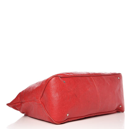 Balenciaga Agneau Classic Hardware Mens Oversize Top Handle Bag Flame 4 of 17