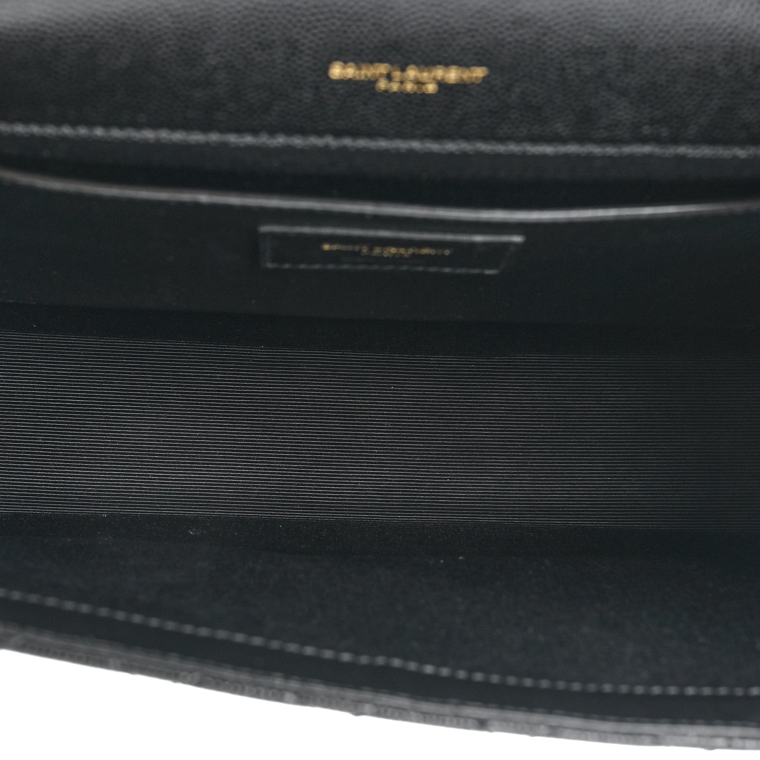 Saint Laurent Grain De Poudre Textured Mixed Matelasse Triquilt Medium Monogram Satchel Black 5 of 9