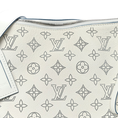 Louis Vuitton Mahina Beaubourg Hobo MM Snow Orage Blue 8 of 11