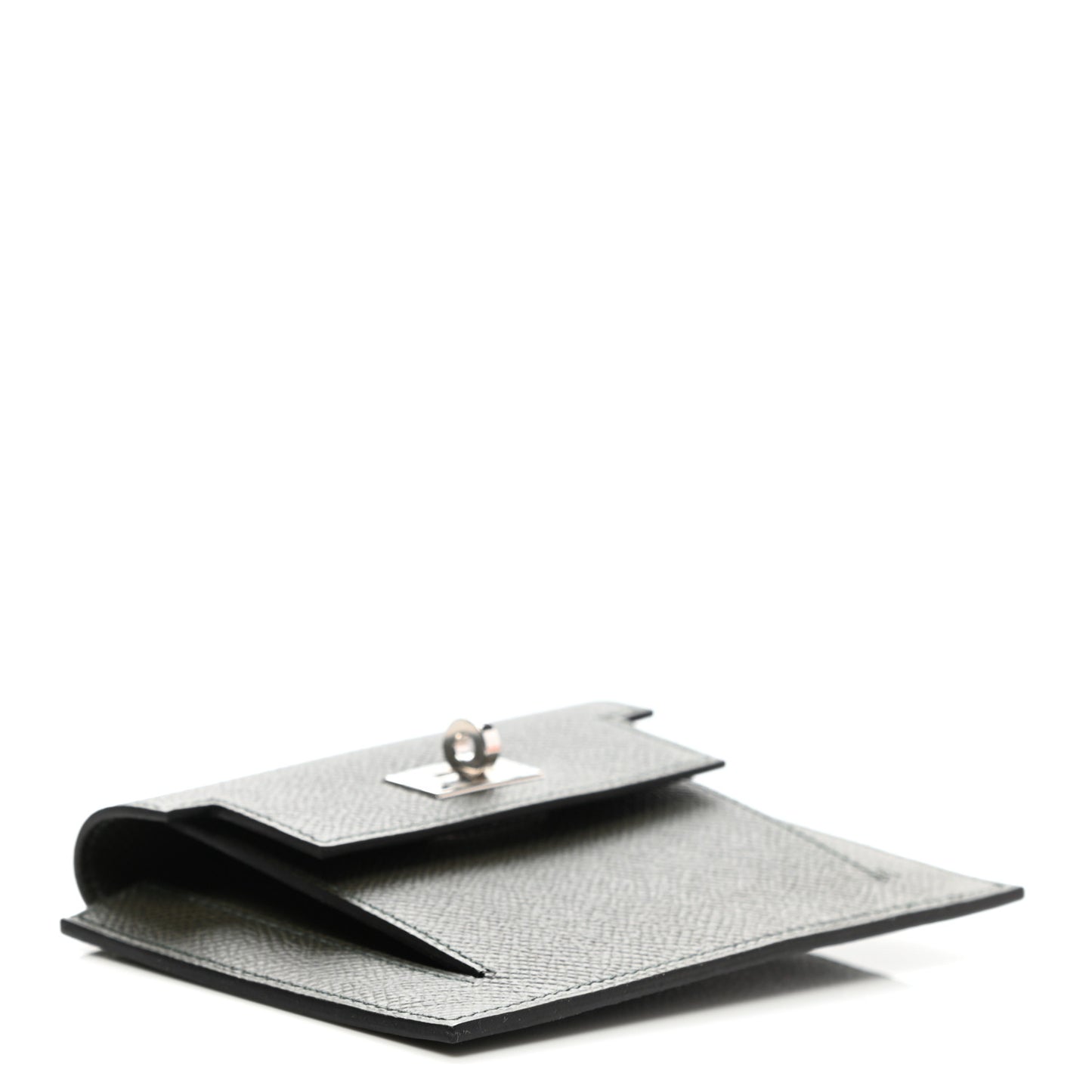 Epsom Kelly Pocket Compact Wallet Vert De Gris