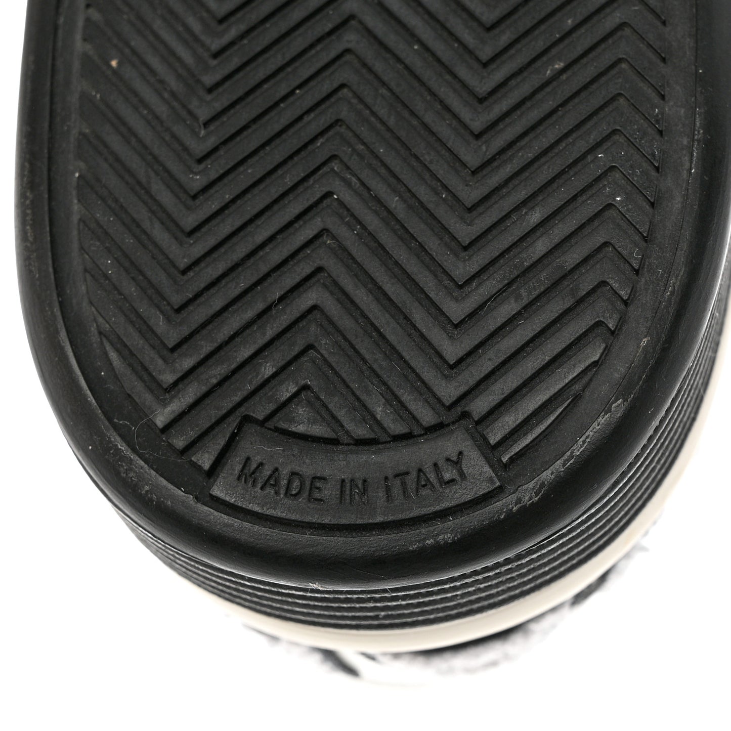 Calfskin Womens Logo Sneakers 37.5 White Black