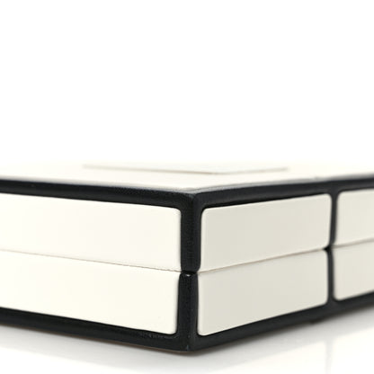 Chanel Lambskin No. 5 Perfume Box Evening Clutch White Black 9 of 11