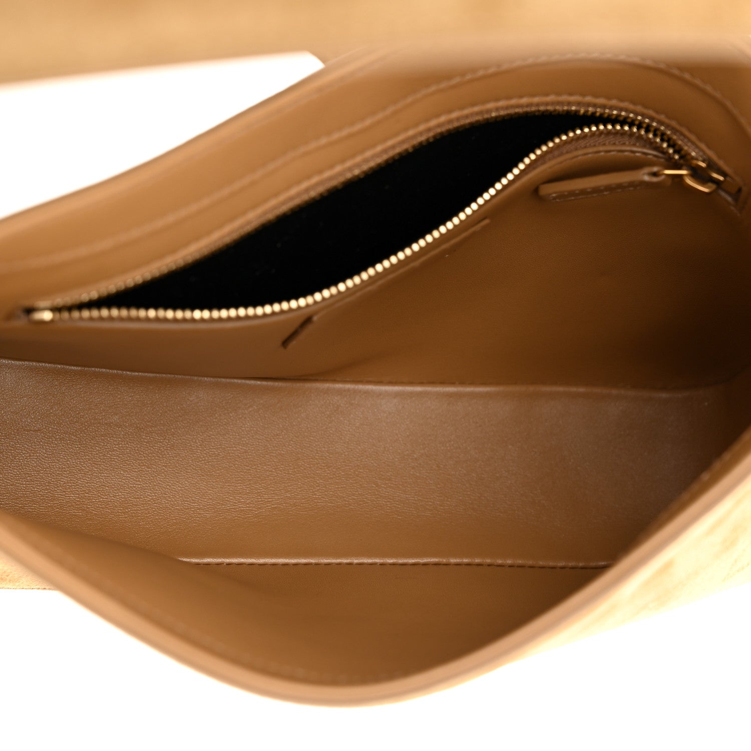 Saint Laurent Suede Calfskin Le 5 A 7 Hobo Beige 5 of 10