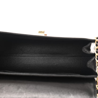 Chanel Lambskin Chocolate Bar Accordion Mademoiselle Black 5 of 10