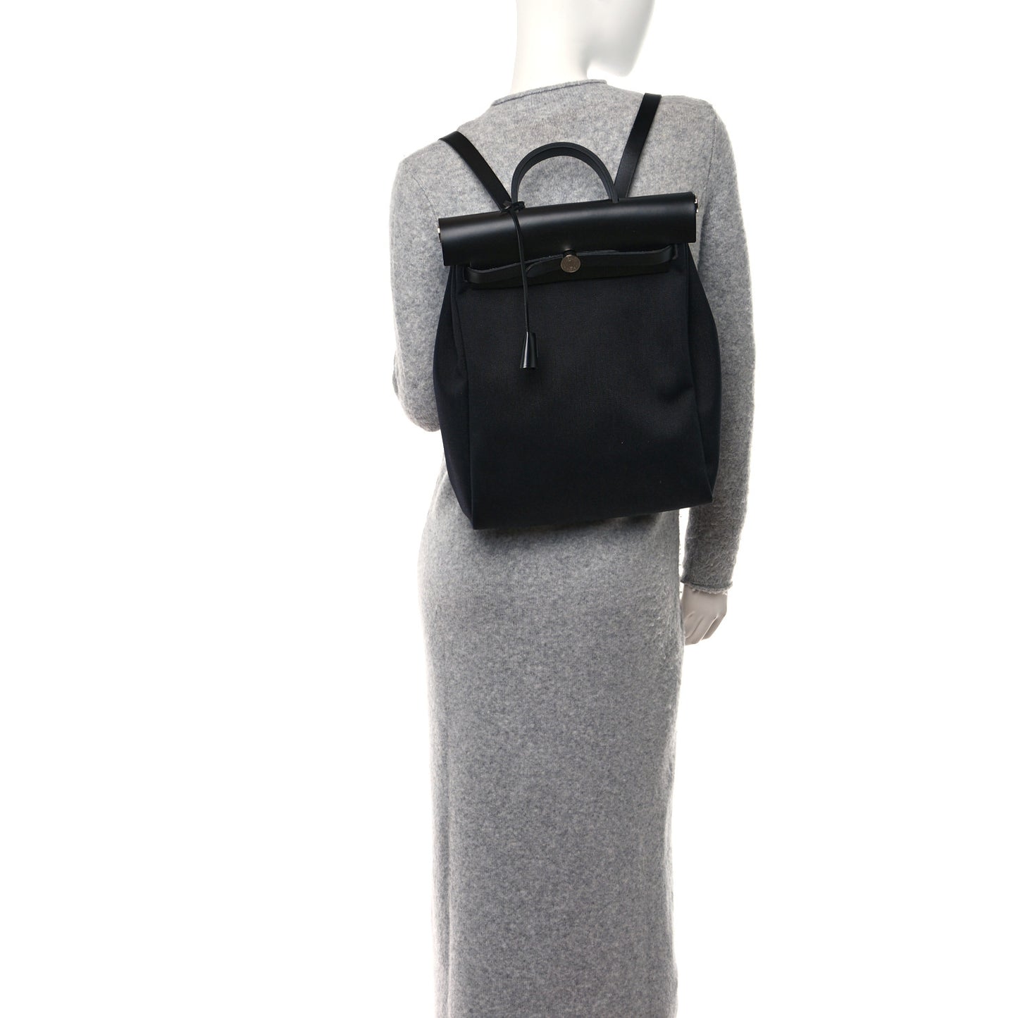 Military Toile Vache Hunter Herbag a Dos Zip Retourne Backpack Black