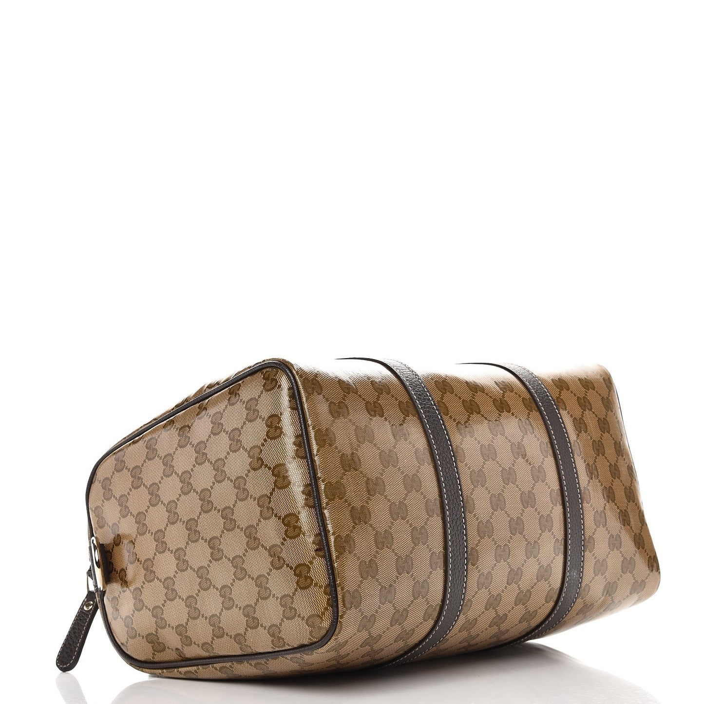 Crystal Monogram Medium Joy Boston Dark Brown