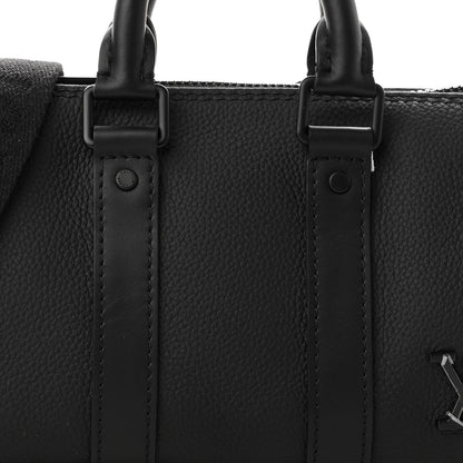 Louis Vuitton Grained Calfskin Aerogram Keepall XS Black 7 of 8