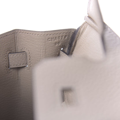 Hermes Togo Birkin 25 Gris Tourterelle 8 of 11