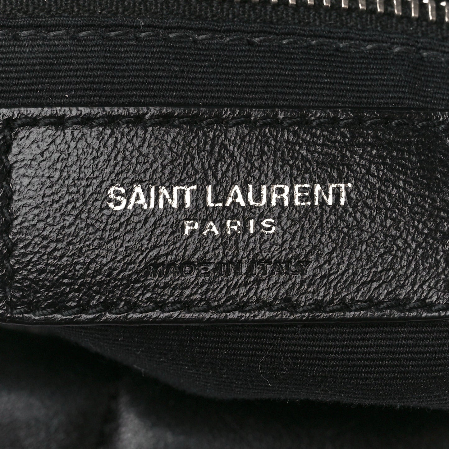 Lambskin Quilted Medium Loulou Puffer Monogram Chain Satchel Black