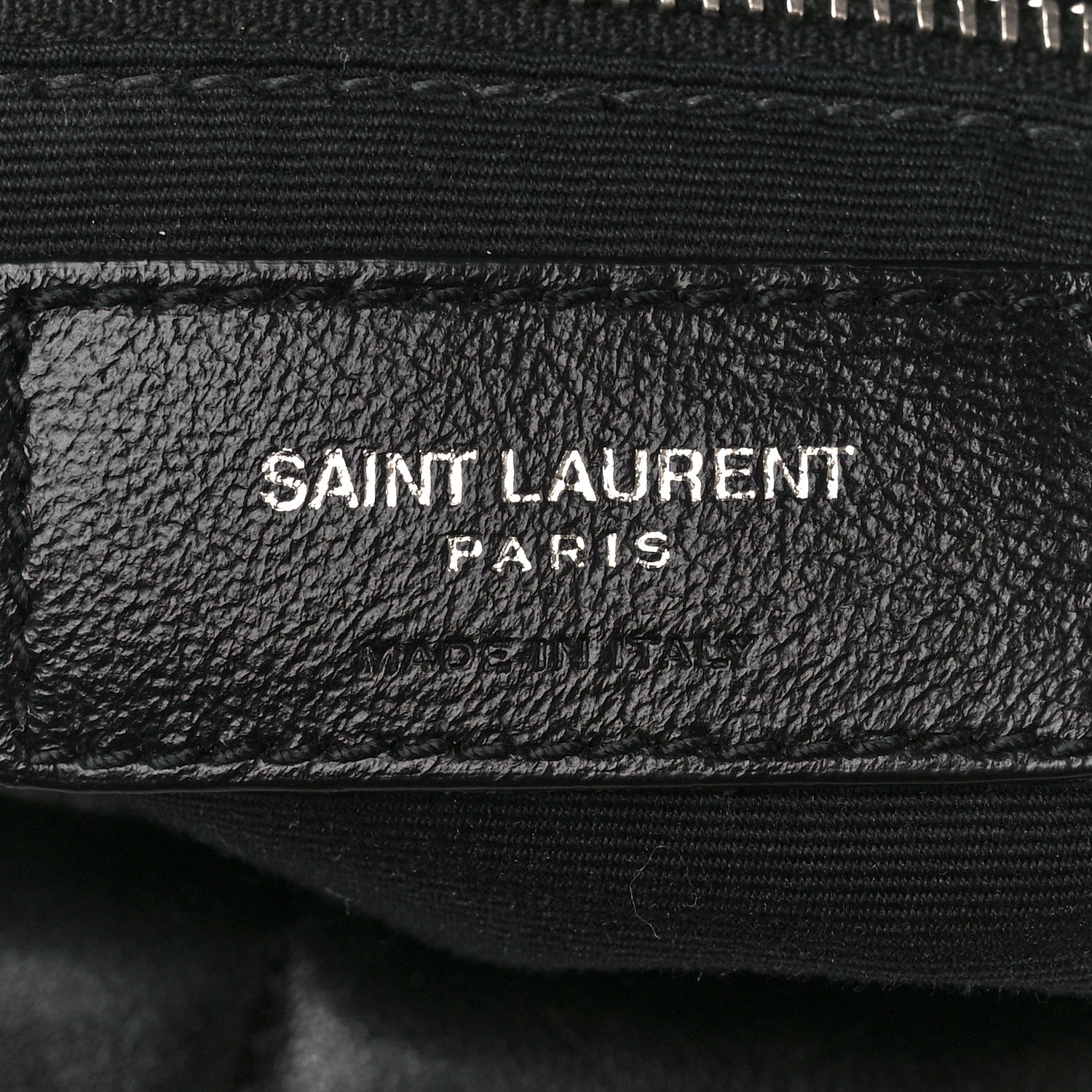 Saint Laurent Lambskin Quilted Medium Loulou Puffer Monogram Chain Satchel Black 7 of 12