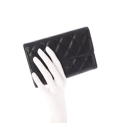 Chanel Caviar Quilted Small Flap Wallet Black 2 of 8