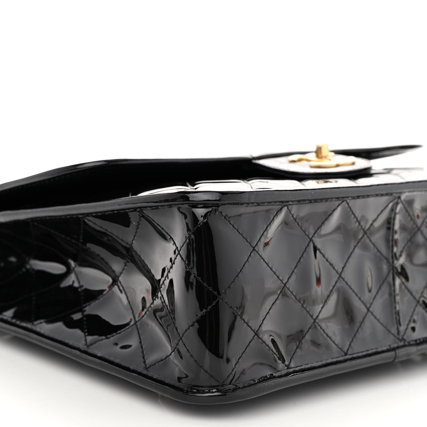 Chanel Patent Quilted Large School Memory Top Handle Flap Black 10 of 10