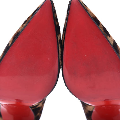 Christian Louboutin Pony Hair So Kate 120 Pumps 39 Leopard Black 9 of 12