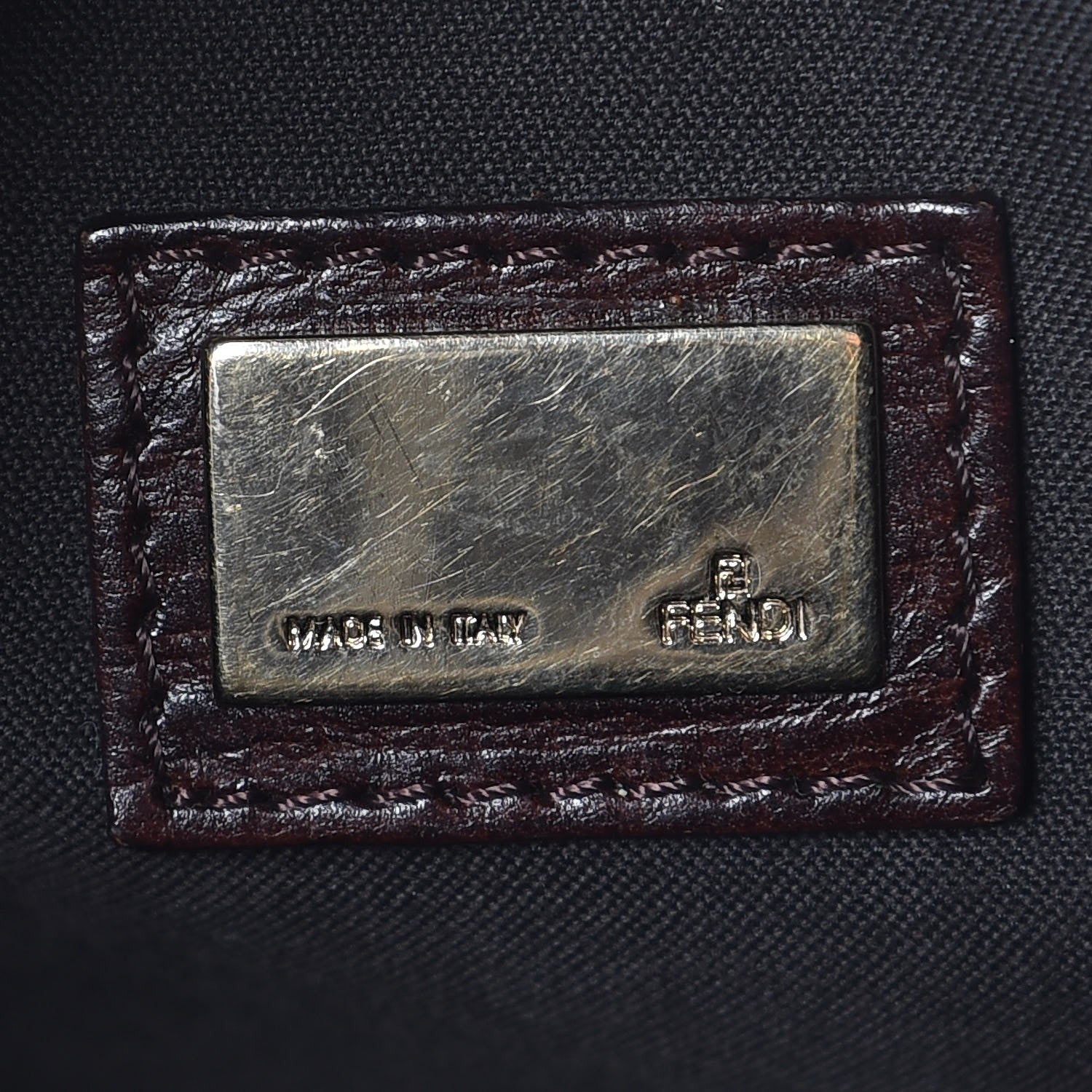 Fendi Zucchino Vitello Small Boston Mogano Panna Bruciato 6 of 12