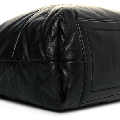 Chanel Lambskin Quilted Extra Large Coco Cocoon Reversible Tote Black 8 of 14