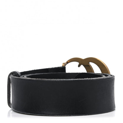 Gucci Faded Calfskin Double G 40mm Belt 85 34 Black 2 of 8