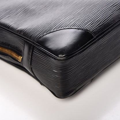 Louis Vuitton Epi Porte-Documents Voyage Briefcase Black 12 of 17