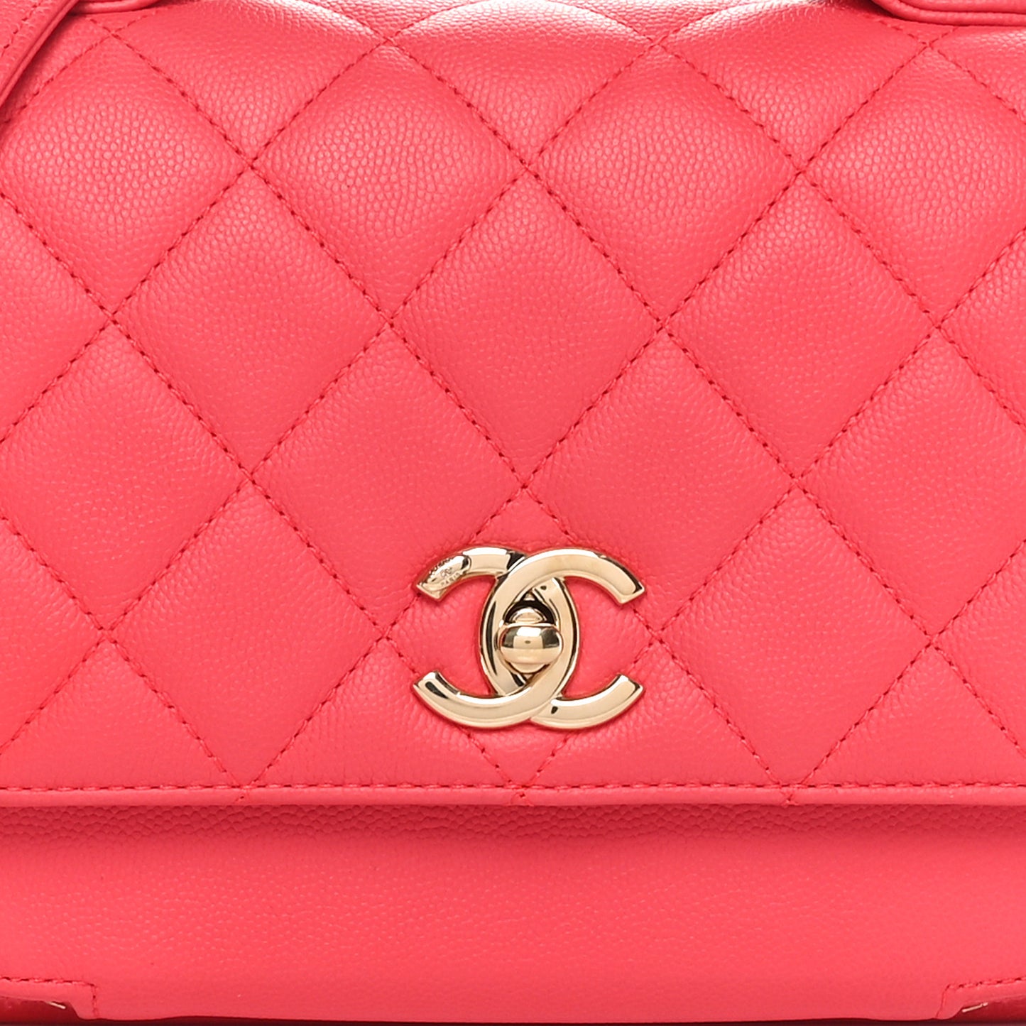 Caviar Quilted Medium Business Affinity Flap Pink