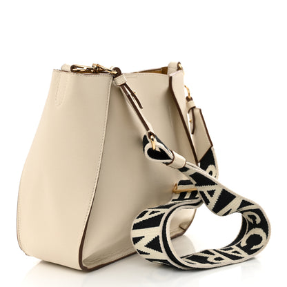 Stella McCartney Eco Alter Nappa Perforated Logo Mini Crossbody White 3 of 14