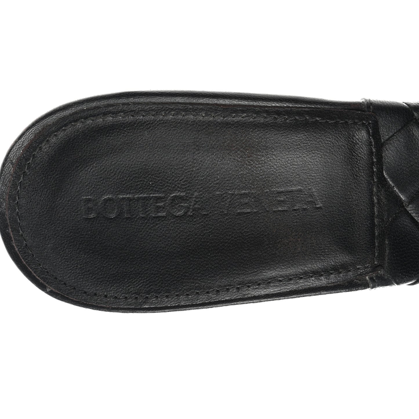 Nappa Maxi Intrecciato Lido Mule Sandals 39 Black