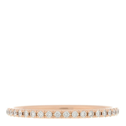 Tiffany 18K Rose Gold Diamond Metro Band Ring 50 5.5 3 of 4