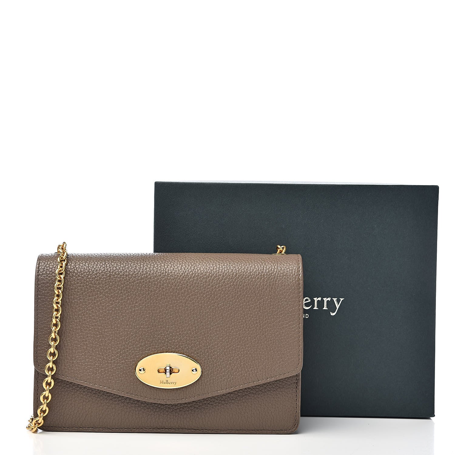 Mulberry Natural Grained Calfskin Small Darley Satchel Solid Grey 15 of 15