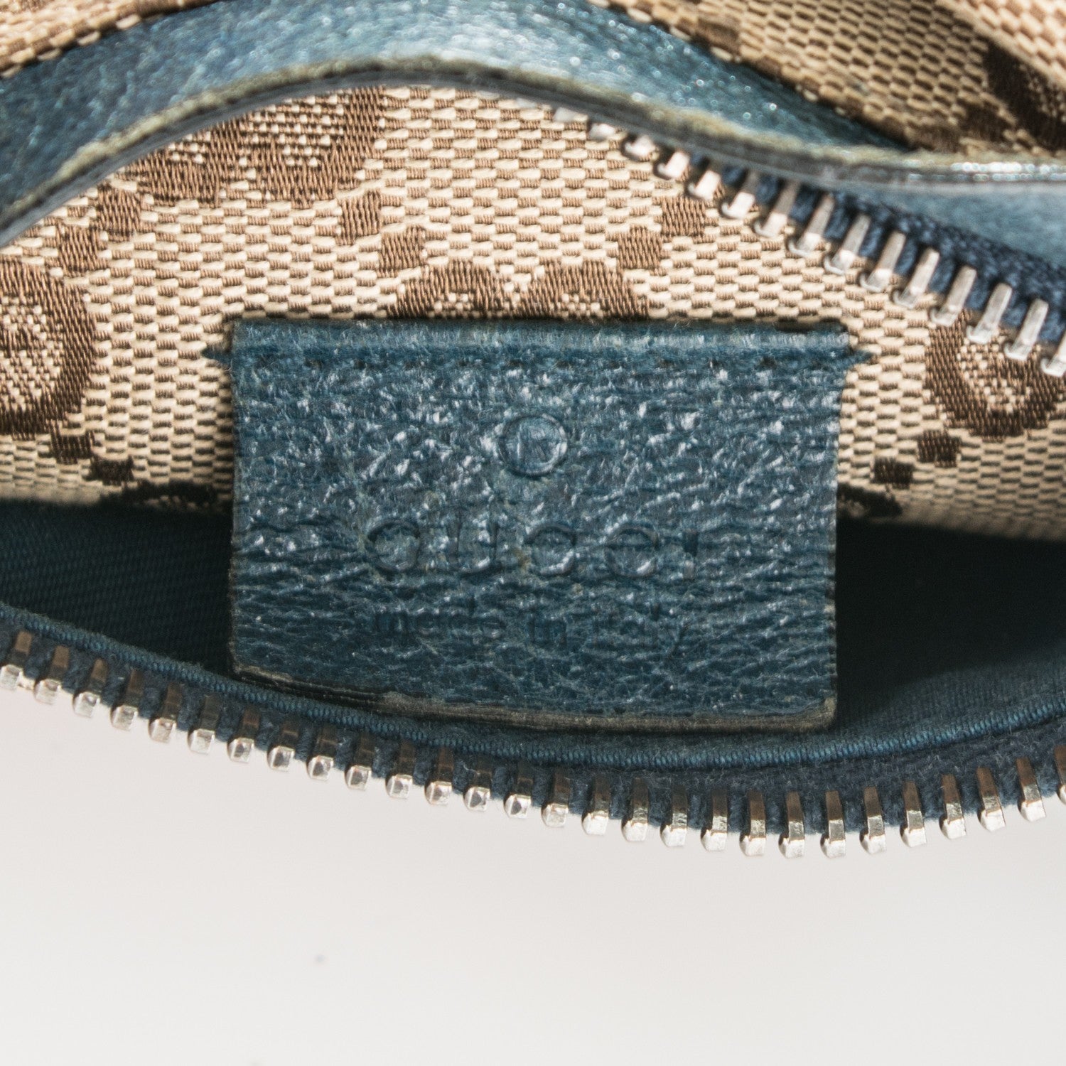 Gucci GG Monogram Web Double Pocket Belt Bag Turquoise 6 of 8
