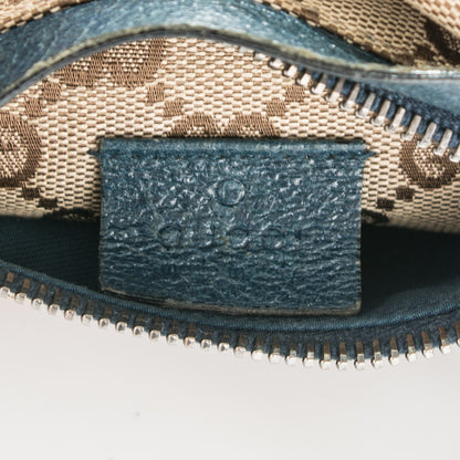 Gucci GG Monogram Web Double Pocket Belt Bag Turquoise 6 of 8