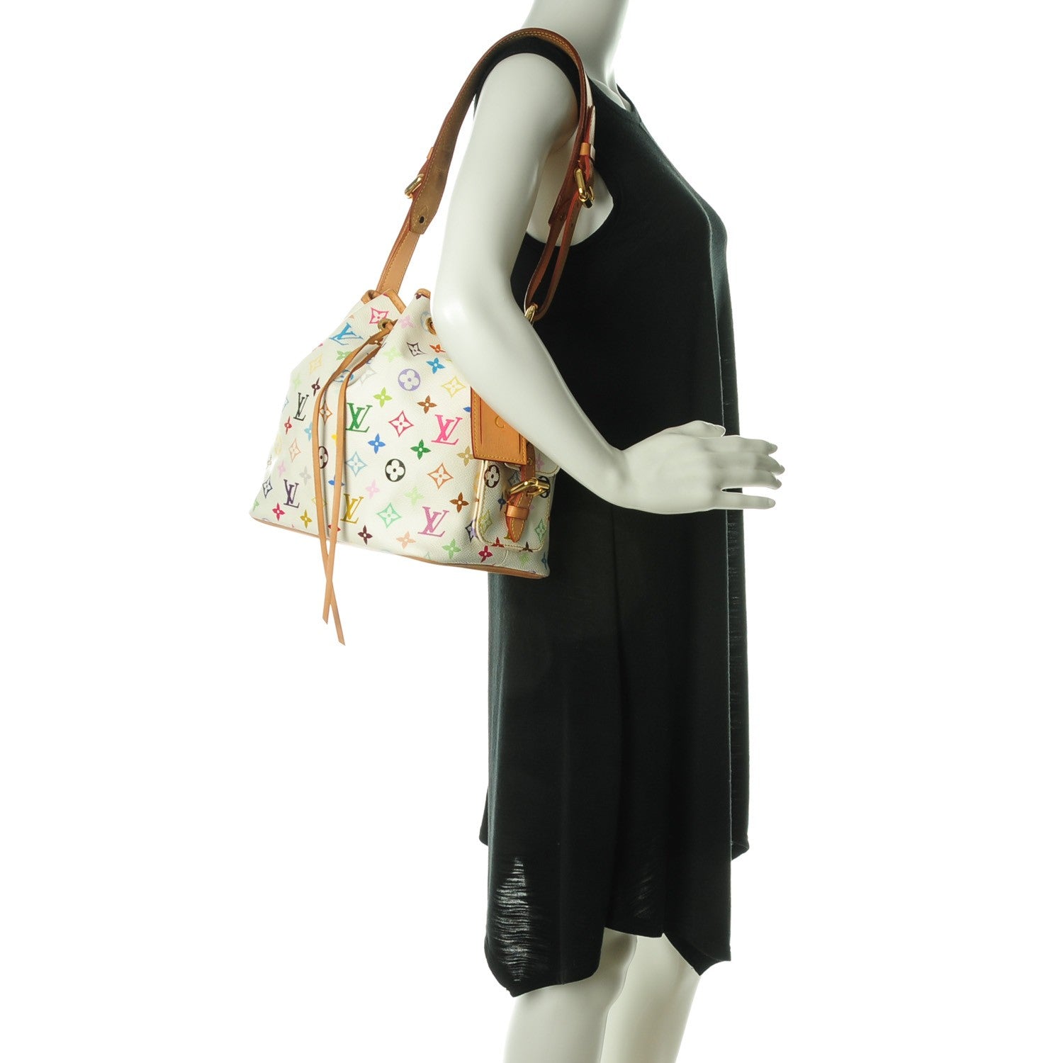 Louis Vuitton Monogram Multicolor Petit Noe White 2 of 7